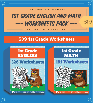 Premium 1st Grade English Worksheets Collection (Common Core Aligned)